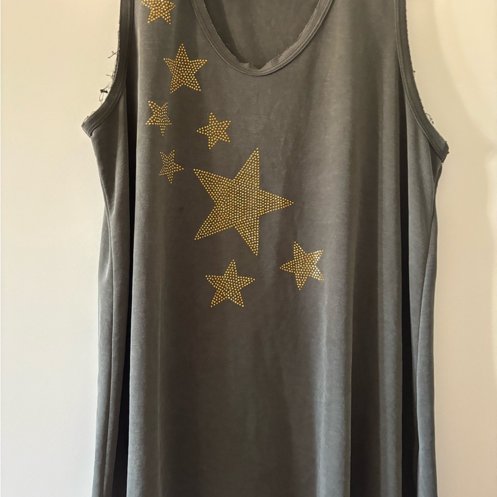 Vocal  Tank Top with Relaxed Fit. Barely worn. Only line dried. Non smoking home